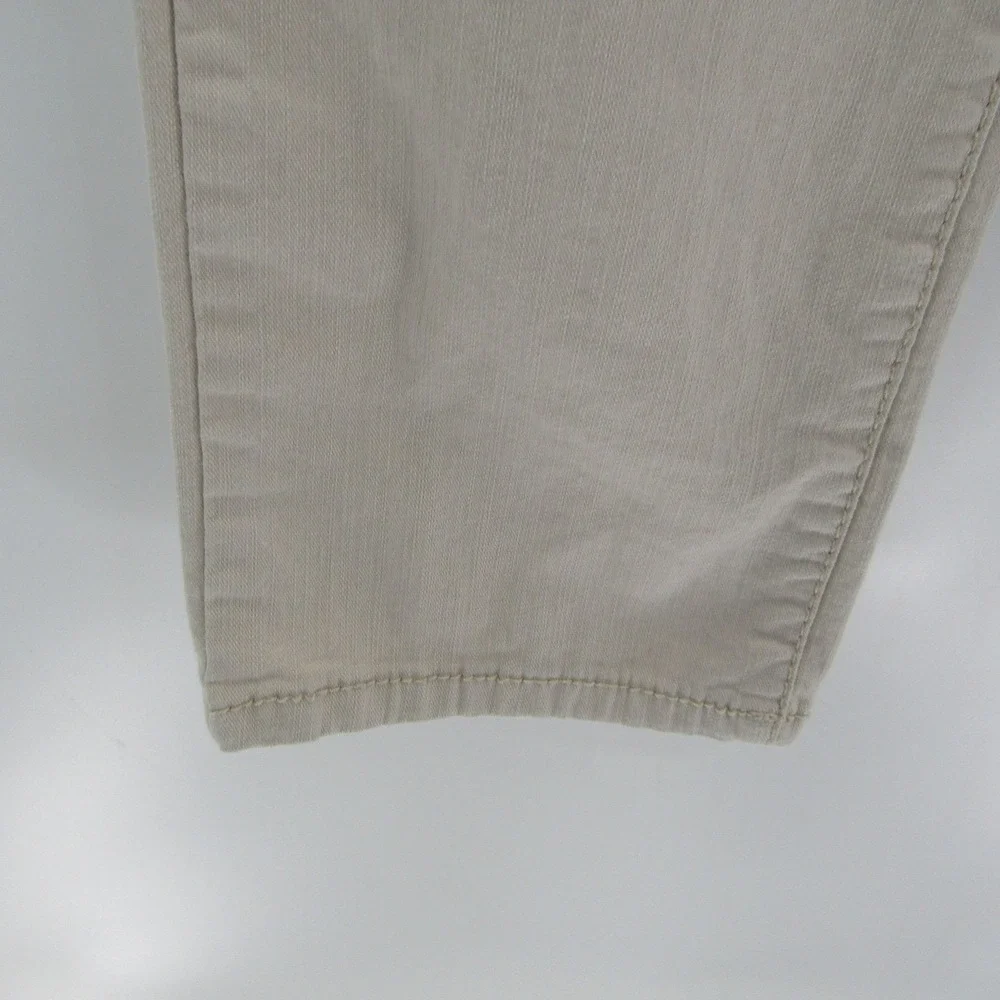 Beige Straight Leg Jeans 8/29 Nine West Mid Rise Stretch Embellished Pockets‎
